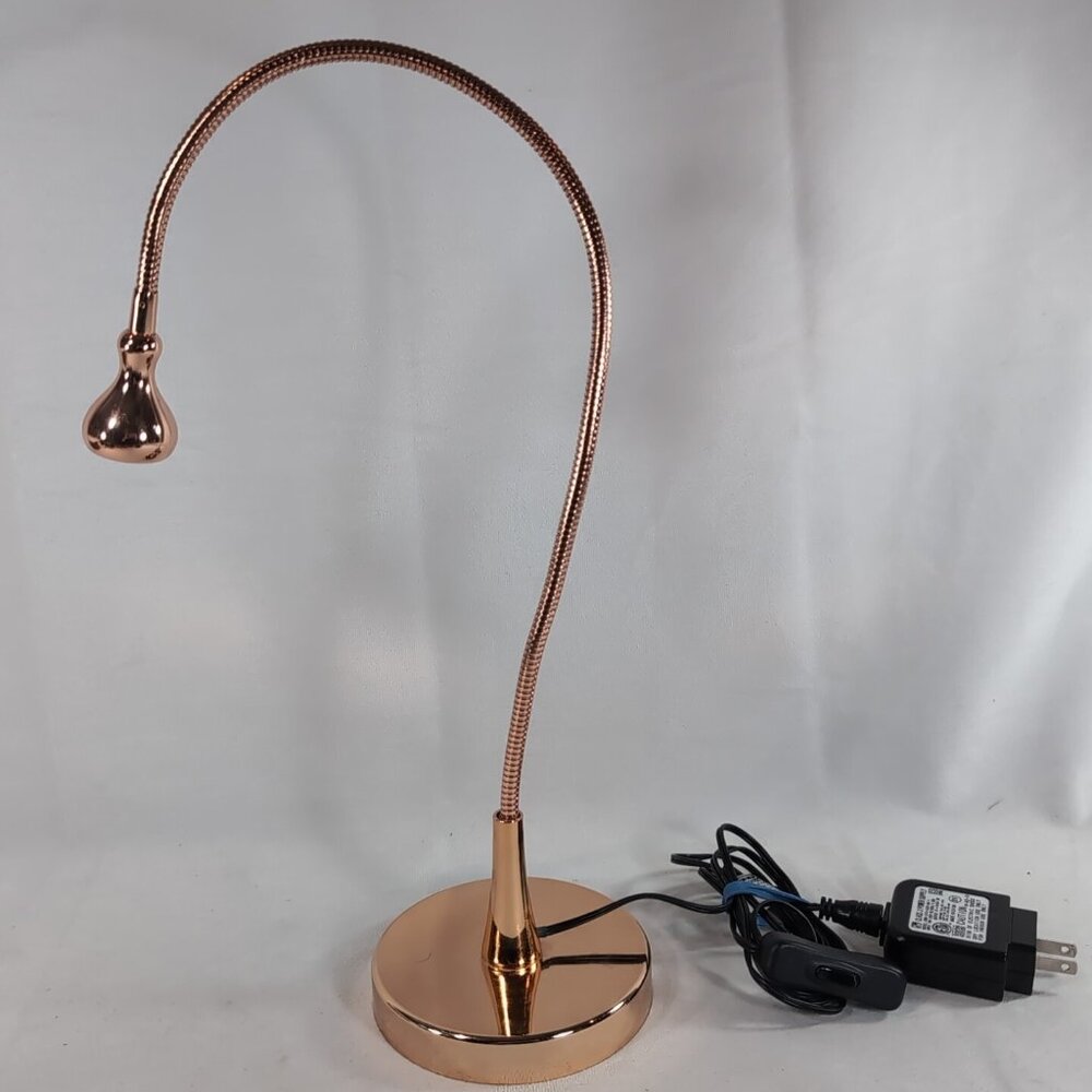 IKEA Jansjo Flexible Gooseneck Lamp Copper Rose Gold Desk Light LED Hobby Pink